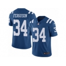 Men's Nike Indianapolis Colts #34 Josh Ferguson Limited Royal Blue Rush NFL Jersey