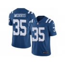 Men's Nike Indianapolis Colts #35 Darryl Morris Limited Royal Blue Rush NFL Jersey