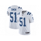 Men's Nike Indianapolis Colts #51 John Simon Vapor Untouchable Limited White NFL Jersey