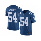 Men's Nike Indianapolis Colts #54 David Parry Limited Royal Blue Rush NFL Jersey