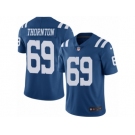 Men's Nike Indianapolis Colts #69 Hugh Thornton Limited Royal Blue Rush NFL Jersey