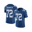 Men's Nike Indianapolis Colts #72 Zach Banner Limited Royal Blue Rush NFL Jersey