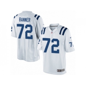 Men's Nike Indianapolis Colts #72 Zach Banner Limited White NFL Jersey
