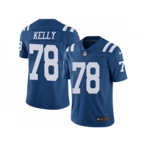 Men's Nike Indianapolis Colts #78 Ryan Kelly Limited Royal Blue Rush NFL Jersey