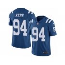 Men's Nike Indianapolis Colts #94 Zach Kerr Limited Royal Blue Rush NFL Jersey