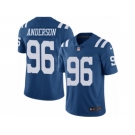 Men's Nike Indianapolis Colts #96 Henry Anderson Limited Royal Blue Rush NFL Jersey