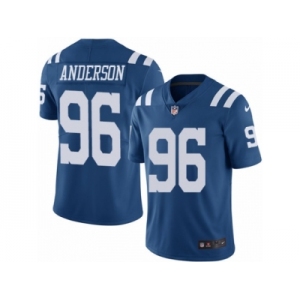 Men's Nike Indianapolis Colts #96 Henry Anderson Limited Royal Blue Rush NFL Jersey