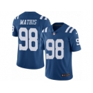 Men's Nike Indianapolis Colts #98 Robert Mathis Limited Royal Blue Rush NFL Jersey