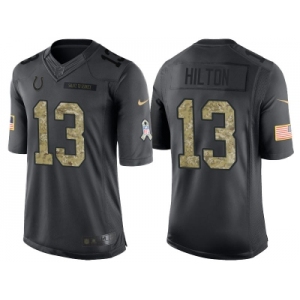 Nike Indianapolis Colts #13 T.Y. Hilton Men's Stitched Black NFL Salute to Service Limited Jerseys