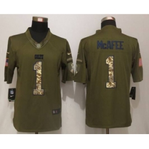 nike nfl jerseys indianapolis colts #1 mcafee army green[nike Limited Salute To Service]