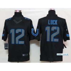 nike nfl jerseys indianapolis colts #12 luck black[nike limited]
