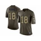 nike nfl jerseys indianapolis colts #18 manning army green[nike Limited Salute To Service]