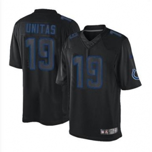 nike nfl jerseys indianapolis colts #19 unitas black[nike impact limited]