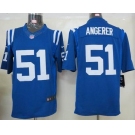nike nfl jerseys indianapolis colts #51 angerer blue[nike limited]
