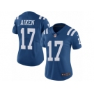 Women Nike Indianapolis Colts #17 Kamar Aiken Limited Royal Blue Rush Vapor Untouchable NFL Jersey