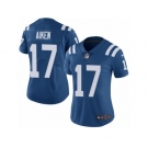 Women Nike Indianapolis Colts #17 Kamar Aiken Royal Blue Team Color Vapor Untouchable Limited Player NFL Jersey