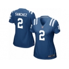 Women Nike Indianapolis Colts #2 Rigoberto Sanchez Game Royal Blue Team Color NFL Jersey