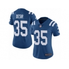 Women Nike Indianapolis Colts #35 Pierre Desir Royal Blue Team Color Vapor Untouchable Limited Player NFL Jersey