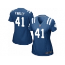Women Nike Indianapolis Colts #41 Matthias Farley Game Royal Blue Team Color NFL Jersey