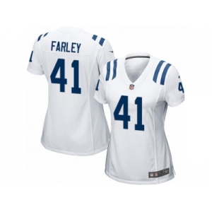 Women Nike Indianapolis Colts #41 Matthias Farley Game White NFL Jersey