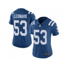 Women Nike Indianapolis Colts #53 Darius Leonard Royal Blue Team Color Stitched NFL Vapor Untouchable Limited Jersey