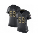Women Nike Indianapolis Colts #59 Jeremiah George Limited Black 2016 Salute to Service NFL Jersey
