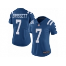Women Nike Indianapolis Colts #7 Jacoby Brissett Limited Royal Blue Rush Vapor Untouchable NFL Jersey