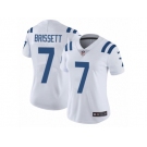 Women Nike Indianapolis Colts #7 Jacoby Brissett White Vapor Untouchable Limited Player NFL Jersey