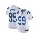 Women Nike Indianapolis Colts #99 Al Woods White Vapor Untouchable Limited Player NFL Jersey