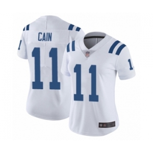 Women's Indianapolis Colts #11 Deon Cain White Vapor Untouchable Limited Player Football Jersey