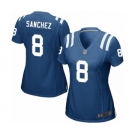 Women's Indianapolis Colts #8 Rigoberto Sanchez Game Royal Blue Team Color Football Jersey