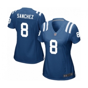 Women's Indianapolis Colts #8 Rigoberto Sanchez Game Royal Blue Team Color Football Jersey