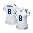 Women's Indianapolis Colts #8 Rigoberto Sanchez Game White Football Jersey