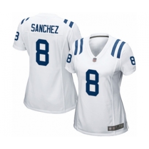Women's Indianapolis Colts #8 Rigoberto Sanchez Game White Football Jersey