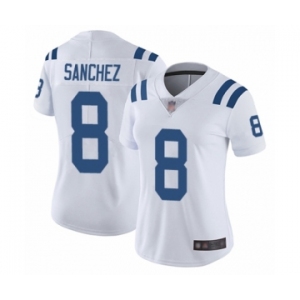 Women's Indianapolis Colts #8 Rigoberto Sanchez White Vapor Untouchable Limited Player Football Jersey