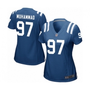 Women's Indianapolis Colts #97 Al-Quadin Muhammad Game Royal Blue Team Color Football Jersey