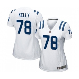 Women's Nike Colts #78 Ryan Kelly White Stitched NFL Jersey