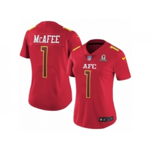 Women's Nike Indianapolis Colts #1 Pat McAfee Limited Red 2017 Pro Bowl NFL Jersey