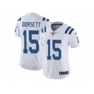 Women's Nike Indianapolis Colts #15 Phillip Dorsett Vapor Untouchable Limited White NFL Jersey