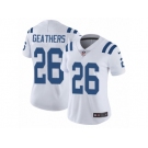 Women's Nike Indianapolis Colts #26 Clayton Geathers Vapor Untouchable Limited White NFL Jersey