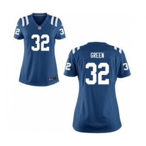 Women's Nike Indianapolis Colts #32 T.J. Green Royal Blue Team Color NFL Jersey