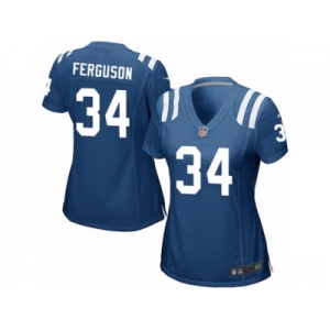 Women's Nike Indianapolis Colts #34 Josh Ferguson Game Royal Blue Team Color NFL Jersey