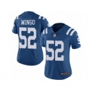 Women's Nike Indianapolis Colts #52 Barkevious Mingo Limited Royal Blue Rush NFL Jersey