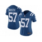 Women's Nike Indianapolis Colts #57 Jon Bostic Limited Royal Blue Rush NFL Jersey