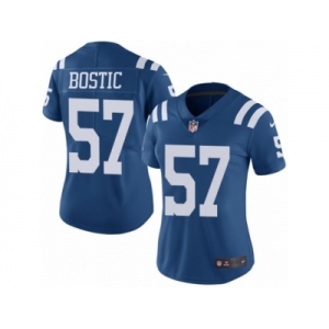 Women's Nike Indianapolis Colts #57 Jon Bostic Limited Royal Blue Rush NFL Jersey