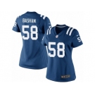 Women's Nike Indianapolis Colts #58 Tarell Basham Limited Royal Blue Team Color NFL Jersey