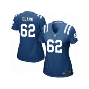 Women's Nike Indianapolis Colts #62 Le'Raven Clark Game Royal Blue Team Color NFL Jersey
