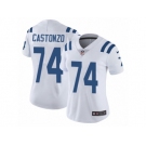 Women's Nike Indianapolis Colts #74 Anthony Castonzo Vapor Untouchable Limited White NFL Jersey