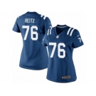 Women's Nike Indianapolis Colts #76 Joe Reitz Limited Royal Blue Team Color NFL Jersey