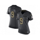 Women's Nike Indianapolis Colts #9 Jeff Locke Limited Black 2016 Salute to Service NFL Jersey